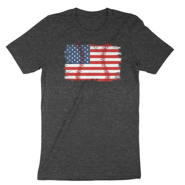 USA Flag Baseball T-Shirt