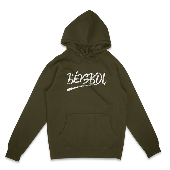 Béisbol Hoodie – Army Green Baseball Sweatshirt | Latin Baseball Culture Apparel