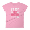 Women's Softball Not Just Her Mom #1 Fan T-Shirt