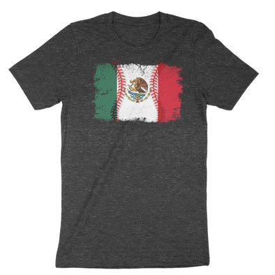 Mexico Flag Baseball T-Shirt