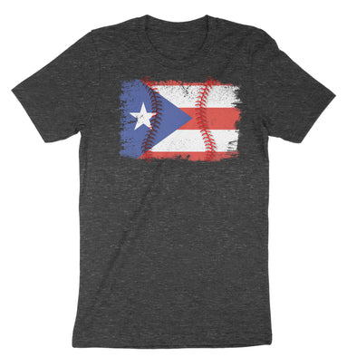 Puerto Rico Flag Baseball T-Shirt