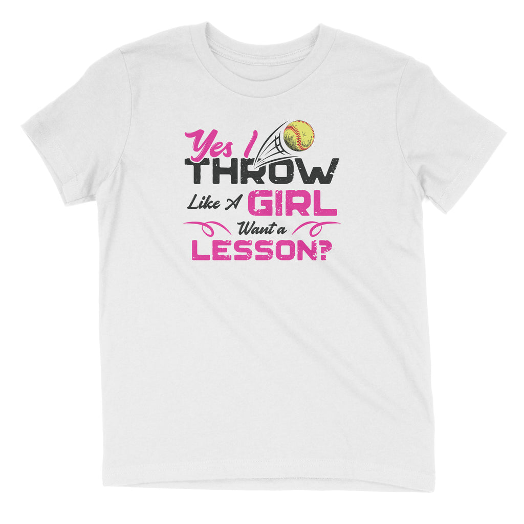 Throw like sale a girl shirt